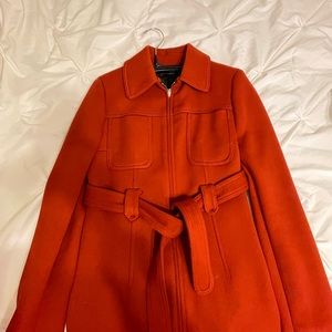Zara Women Winter Coat - Brick color size M